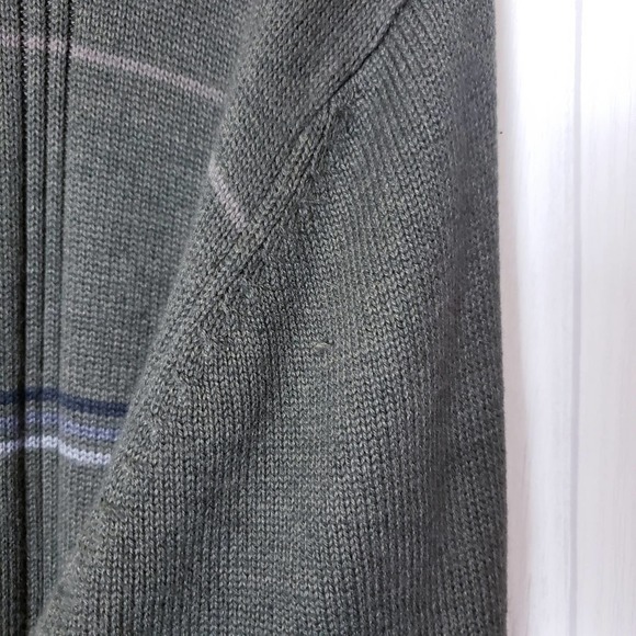 Oscar De La Renta Cotton Blend Knit Zip Sweater - Picture 13 of 13